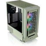 Thermaltake Ceres 350 MX - Matcha Green midi tower behuizing Lichtgroen | 2x USB-A | 1x USB-C | RGB | Tempered Glass