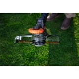 BLACK+DECKER 18V grastrimmer met 2 messen zonder accu Zwart/oranje, 25 cm, accu en oplader niet inbegrepen