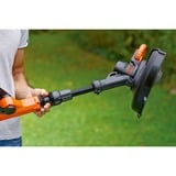 BLACK+DECKER 18V grastrimmer met 2 messen zonder accu Zwart/oranje, 25 cm, accu en oplader niet inbegrepen