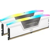 Corsair 64 GB DDR5-5200 Kit werkgeheugen Wit, CMH64GX5M2B5200C40W, Vengeance RGB, XMP 3.0