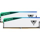 Patriot 32 GB DDR5-7000 Kit werkgeheugen Wit, PVER532G70C38KW, Viper Elite 5 RGB, XMP 3.0