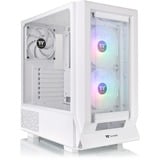 Thermaltake  midi tower behuizing Wit | 2x USB-A | 1x USB-C | RGB | Window