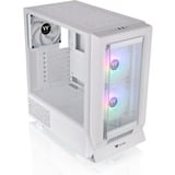 Thermaltake  midi tower behuizing Wit | 2x USB-A | 1x USB-C | RGB | Window