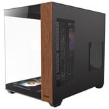 Antec CX800 Wood ARGB midi tower behuizing Zwart | 2x USB-A | Tempered Glass