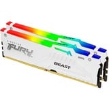 Kingston FURY 32 GB DDR5-6000 Kit werkgeheugen Wit, KF560C30BWAK2-32, Fury Beast RGB, XMP