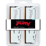 Kingston FURY 32 GB DDR5-6000 Kit werkgeheugen Wit, KF560C30BWAK2-32, Fury Beast RGB, XMP