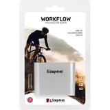 Kingston Workflow microSD Reader kaartlezer Zilver/zwart