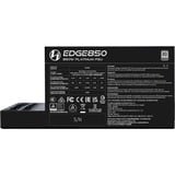 Lian Li EDGE850, 850 Watt voeding  Zwart, 3x PCIe, kabelmanagement, 4x USB