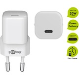 goobay Lightning/USB-C PD oplaad set Nano (20 W)  Wit, 1 meter