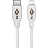 goobay Lightning/USB-C PD oplaad set Nano (20 W)  Wit, 1 meter