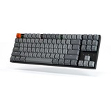 Keychron K8-B2, toetsenbord Grijs/grijs, US lay-out, Gateron Blue, RGB leds, TKL, ABS keycaps, Bluetooth