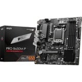 MSI PRO B650M-P socket AM5 moederbord Zwart, RAID, 2.5 Gb-LAN, Sound, µATX