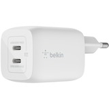 Belkin BoostCharge Pro 2-poorts USB-C GaN-wandlader met PPS, 65 W Wit