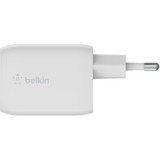 Belkin BoostCharge Pro 2-poorts USB-C GaN-wandlader met PPS, 65 W Wit