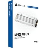 Corsair MP600 PRO LPX 2 TB SSD Wit, PCIe 4.0 x4, NVMe 1.4, M.2 2280