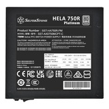 SilverStone HELA 750R Platinum, 750 Watt voeding  Zwart, 1x 12VHPWR, 4x PCIe, kabelmanagement