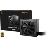 be quiet! Pure Power 12 550W voeding  Zwart, 2x PCIe, Kabelmanagement, 12VHPWR