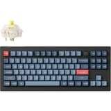 Keychron V3 Max-D4, toetsenbord Zwart, US lay-out, Gateron Jupiter Banana, RGB leds, TKL, Double-shot PBT, hot swap, 2.4 | Bluetooth | USB-C, Knob