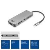 ACT Connectivity USB-C 4K docking station aluminium, USB-C, HDMI, LAN