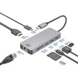 ACT Connectivity USB-C 4K docking station aluminium, USB-C, HDMI, LAN