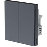 Aqara Smart Wall Switch H1 dubbele schakelaar Antraciet, Zigbee 3.0, neutraaldraad vereist