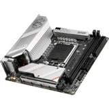 MSI MPG B760I EDGE WIFI socket 1700 moederbord Zilver, RAID, 2.5 Gb-LAN, WLAN, BT, Sound, Mini-ITX