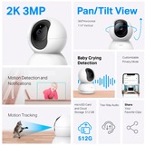 TP-Link TC71 Pan/Tilt Home Security Wi-Fi Camera Wit/zwart, Wi-Fi