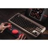 8BitDo Commodore 64 Bundel, gaming toetsenbord Beig/zwart, Kailh Box White V2