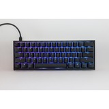 Ducky One 2 Pro Mini Classic, gaming toetsenbord Zwart, US lay-out, Cherry MX Silent Red, RGB led, Double-shot PBT, QUACK Mechanics, 60%