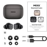 MIXX StreamBuds Custom 1 True Wireless Earbuds  headset Zwart