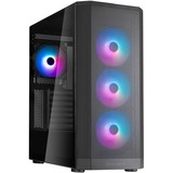 SilverStone FARA 514X midi tower behuizing Zwart | 2x USB-A | 1x USB-C | RGB | Tempered Glass