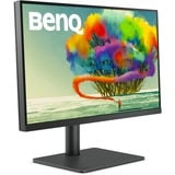 BenQ PD2705U 27" 4K UHD monitor Donkergrijs, 1x HDMI, 1x DisplayPort, USB-C, USB-A, USB-B, HDR10