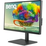 BenQ PD2705U 27" 4K UHD monitor Donkergrijs, 1x HDMI, 1x DisplayPort, USB-C, USB-A, USB-B, HDR10