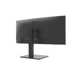 LG 34BA75QE 34" Curved UltraWide monitor Zwart, HDMI, DisplayPort, Audio, LAN, USB-C