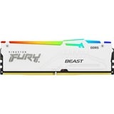 Kingston FURY 32 GB DDR5-5600 werkgeheugen Wit, KF556C40BWA-32, Beast RGB, XMP