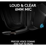 Logitech G935 Wireless 7.1 Surround Sound LIGHTSYNC over-ear gaming headset Zwart, Pc, PlayStation 4, Xbox One, Nintendo Switch