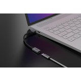 Sitecom USB-A naar USB-C adapter met kabel Grijs/zwart, 0,15 meter