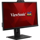 ViewSonic VG2440V Video Conferencing 24" monitor Zwart (mat), 1x HDMI, 1x DisplayPort, USB-C, USB-A, sound