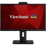 ViewSonic VG2440V Video Conferencing 24" monitor Zwart (mat), 1x HDMI, 1x DisplayPort, USB-C, USB-A, sound