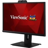 ViewSonic VG2440V Video Conferencing 24" monitor Zwart (mat), 1x HDMI, 1x DisplayPort, USB-C, USB-A, sound