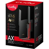 Cudy AX3000 Mesh Wi-Fi 6 Range Extender repeater Zwart