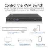 ACT Connectivity 2-Poorts HDMI 4K@60Hz KVM switch, USB 3.2 Gen1 (USB 3.0) kvm-switch Zwart