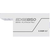 Lian Li EDGE850, 850 Watt voeding  Wit, 3x PCIe, kabelmanagement, 4x USB