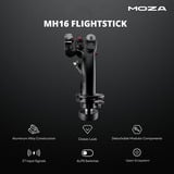 MOZA MH16 Flightstick joystick Zwart