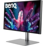 BenQ PD2725U 27" 4K UHD monitor Zwart/grijs, 2x HDMI, 1x DisplayPort, 2x Thunderbolt, USB-A, HDR10