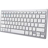 Trust Wireless Bluetooth keyboard, toetsenbord Grijs/wit, US lay-out, Scissor switches, Bluetooth 4.0