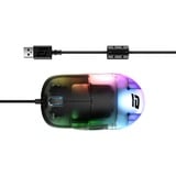 Endgame Gear XM1 RGB Dark Frost gaming muis Zwart/transparant, 50 - 16.000 dpi