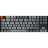 Keychron K8-D2, toetsenbord Grijs/grijs, US lay-out, Witte leds, TKL, ABS keycaps, Bluetooth