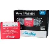 Shelly Qubino Wave 1PM Mini relais Rood/wit, 1-kanaals, Z-Wave