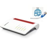 AVM FRITZ!Box 4050 Edition International router Wit/rood, Mesh Wi-Fi